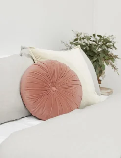 Monroe Velvet Round Pillow