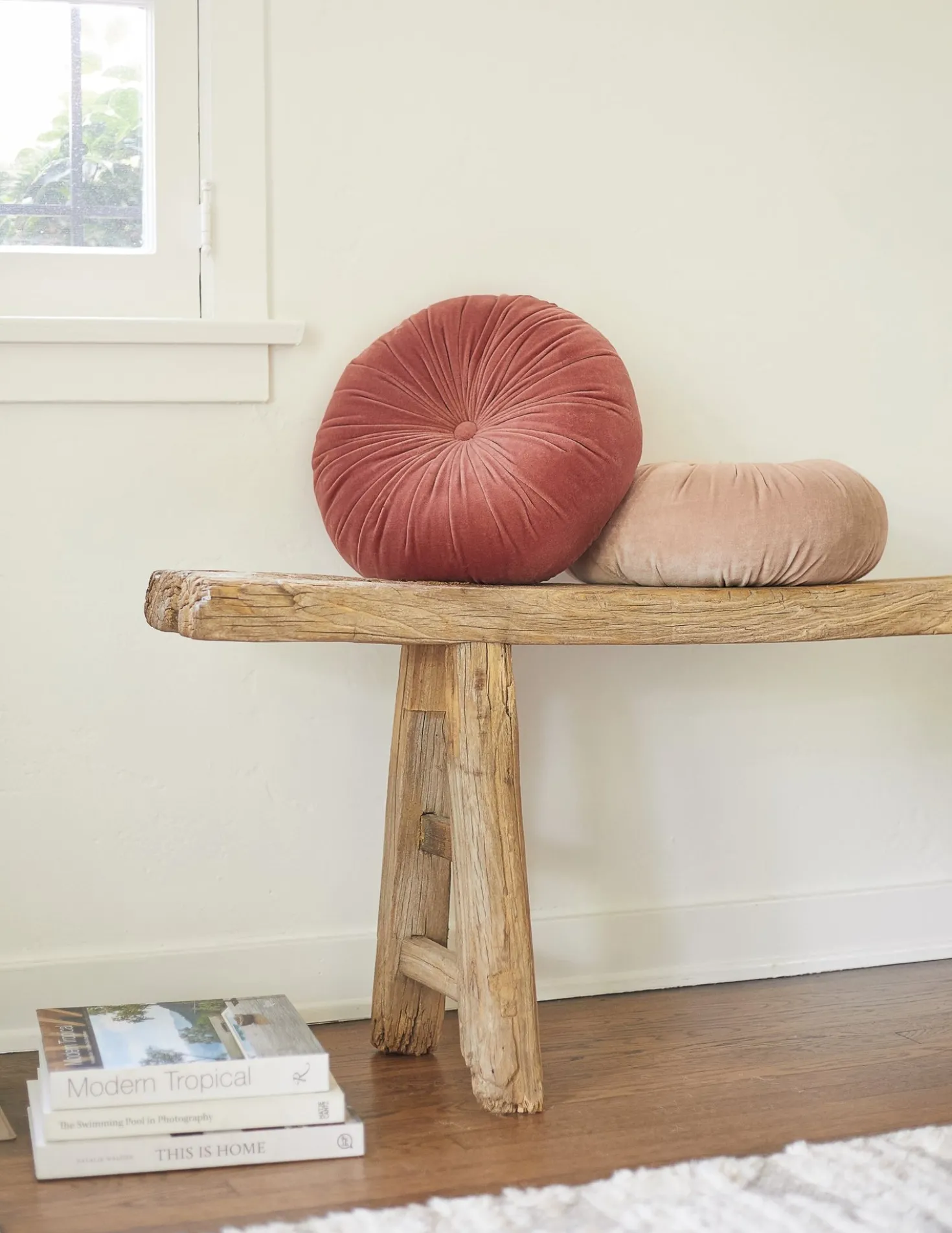 Monroe Velvet Round Pillow