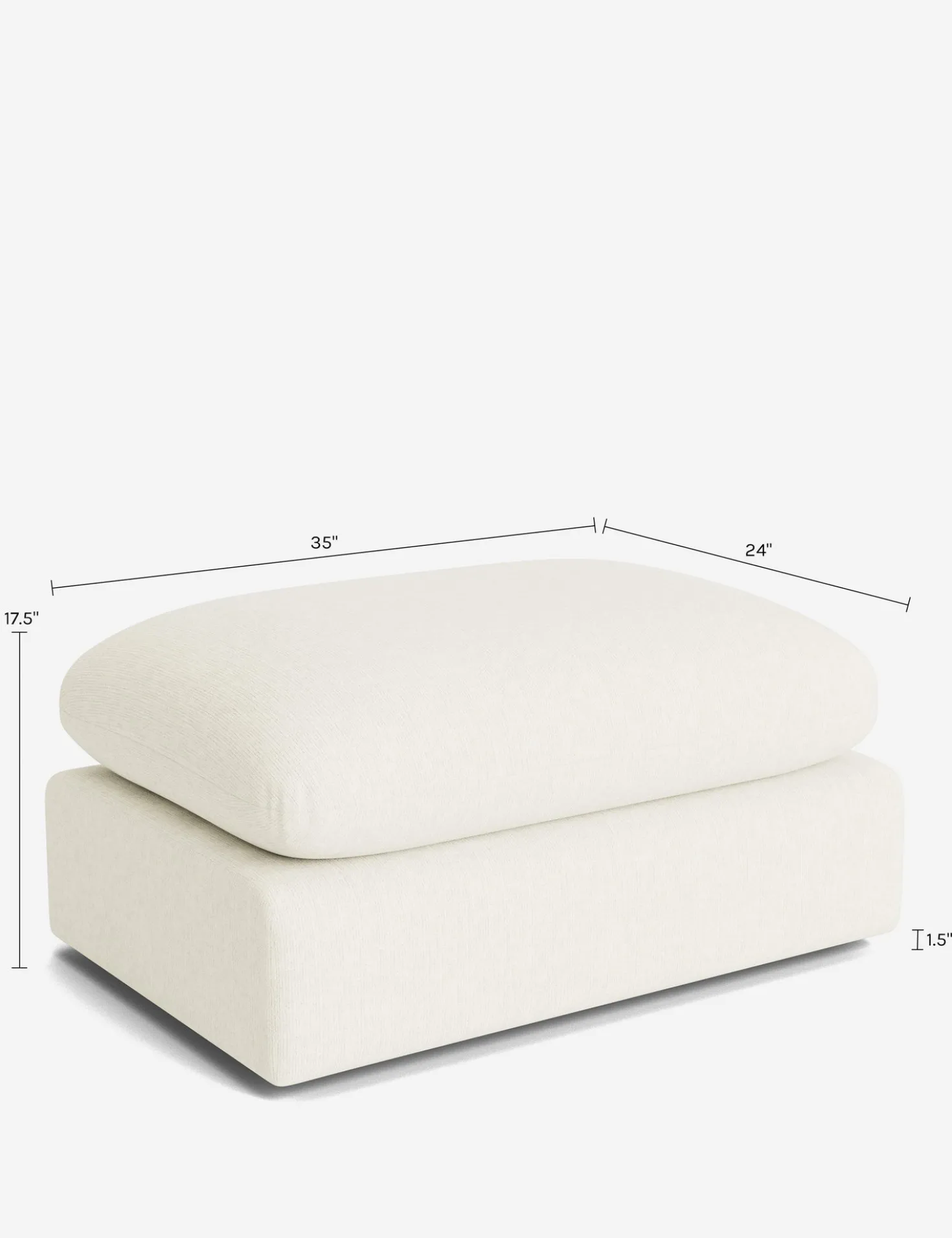 Neve Ottoman by Aimee Song