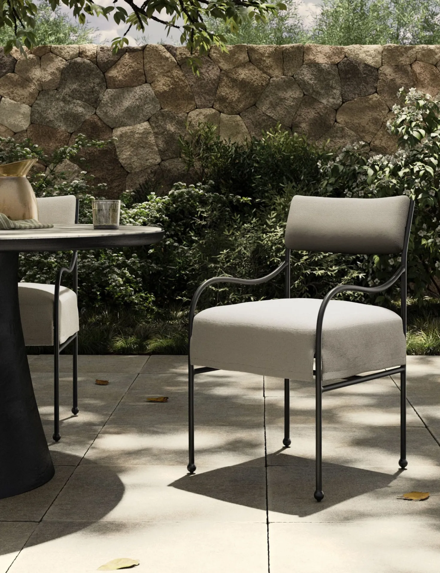 Nevin Indoor / Outdoor Dining Chair by Amber Lewis x Four Hands