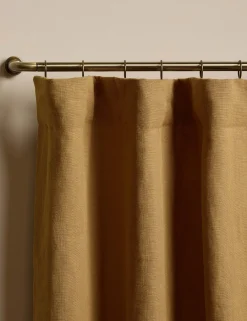 Nori Ruffle Belgian Linen Curtain Panel
