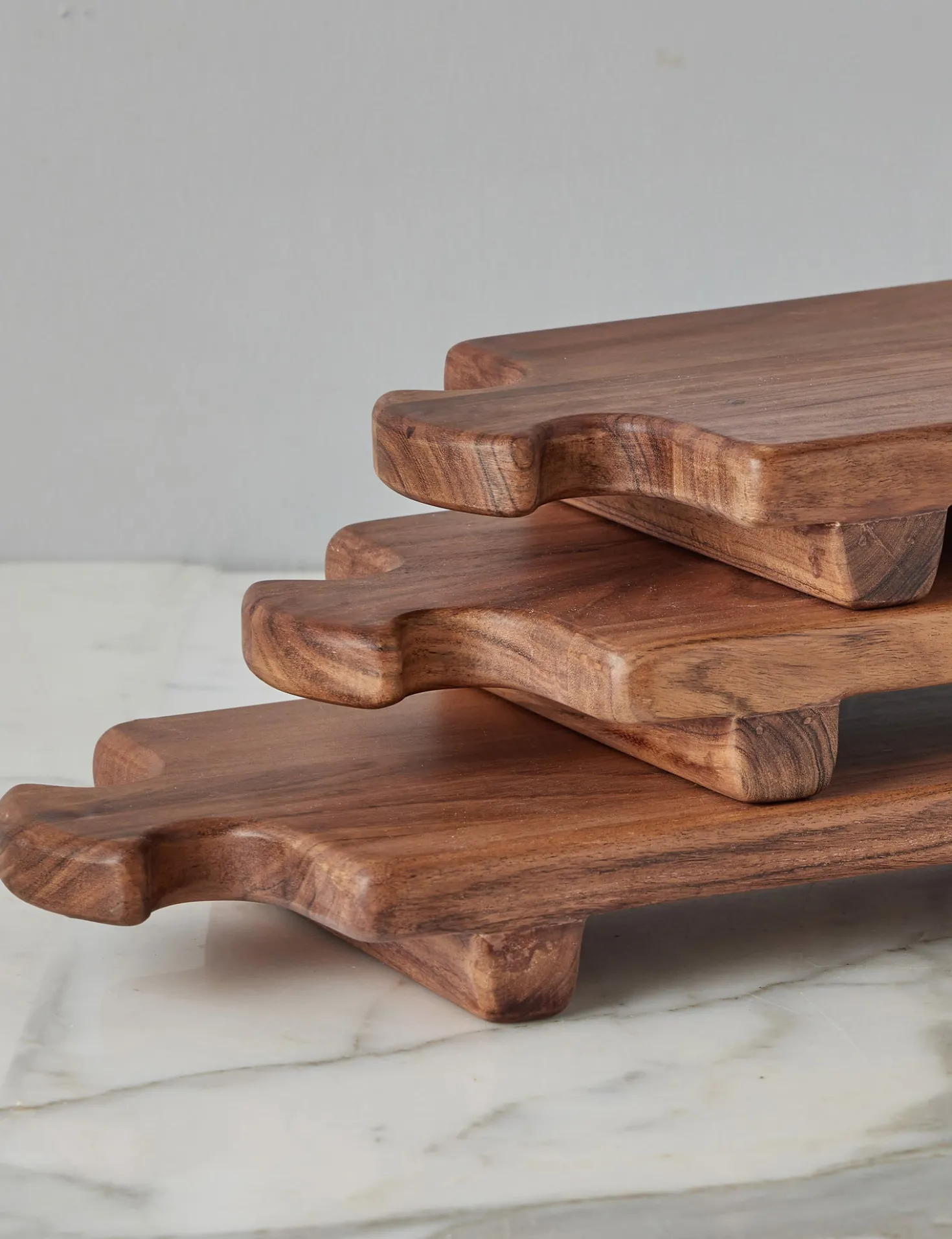 Normandy Wood Riser Footed Tray by etúHOME
