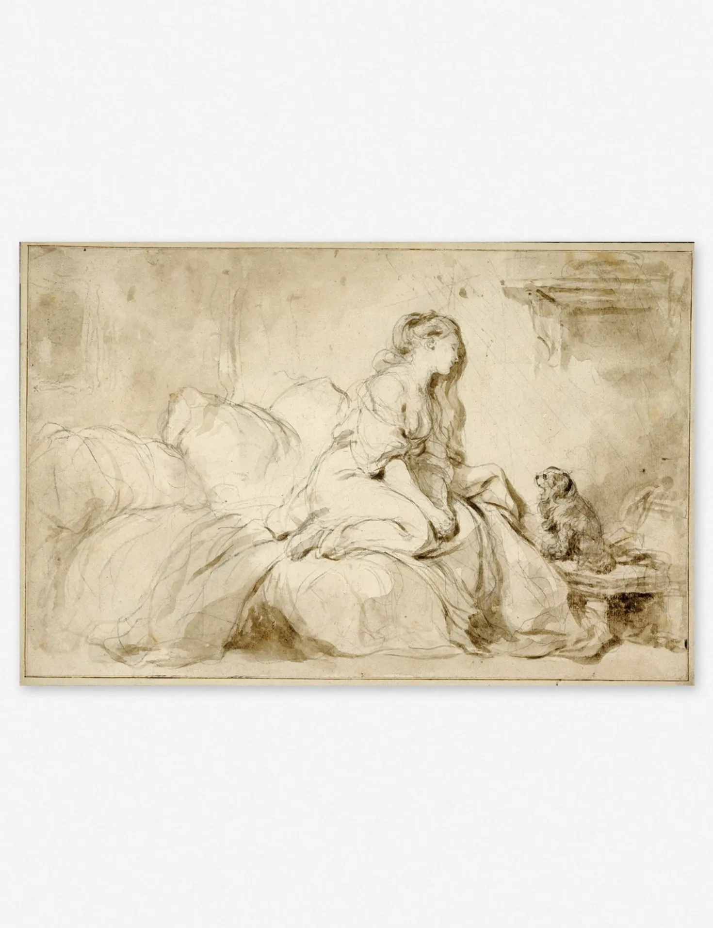Oh! IF Only He Were as Faithful to Me Wall Art by Jean-Honoré Fragonard, Original Work held by the J. Paul Getty Museum