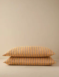 Oja Linen Cotton Pillowcases (Set Of 2) by Sarah Sherman Samuel