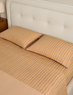 Oja Linen Cotton Sheet Set by Sarah Sherman Samuel