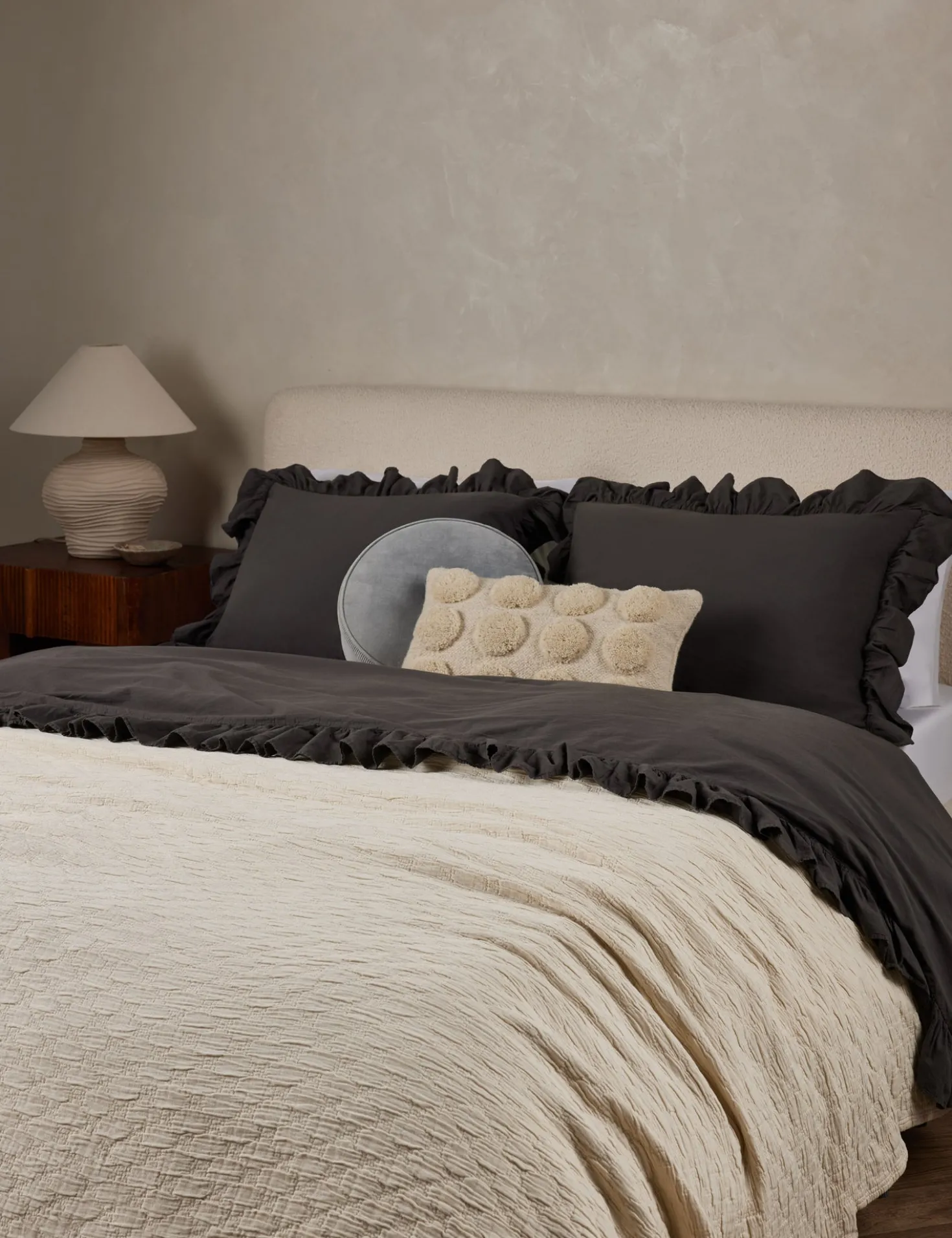 Ojai Cotton Matelassé Coverlet by Pom Pom at Home
