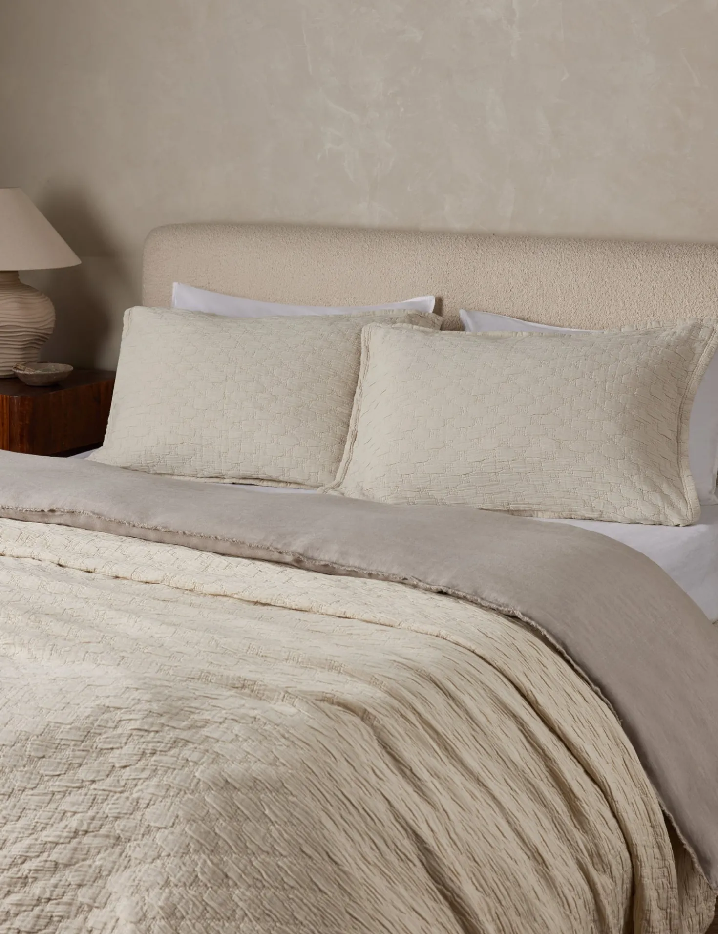 Ojai Cotton Matelassé Sham by Pom Pom at Home