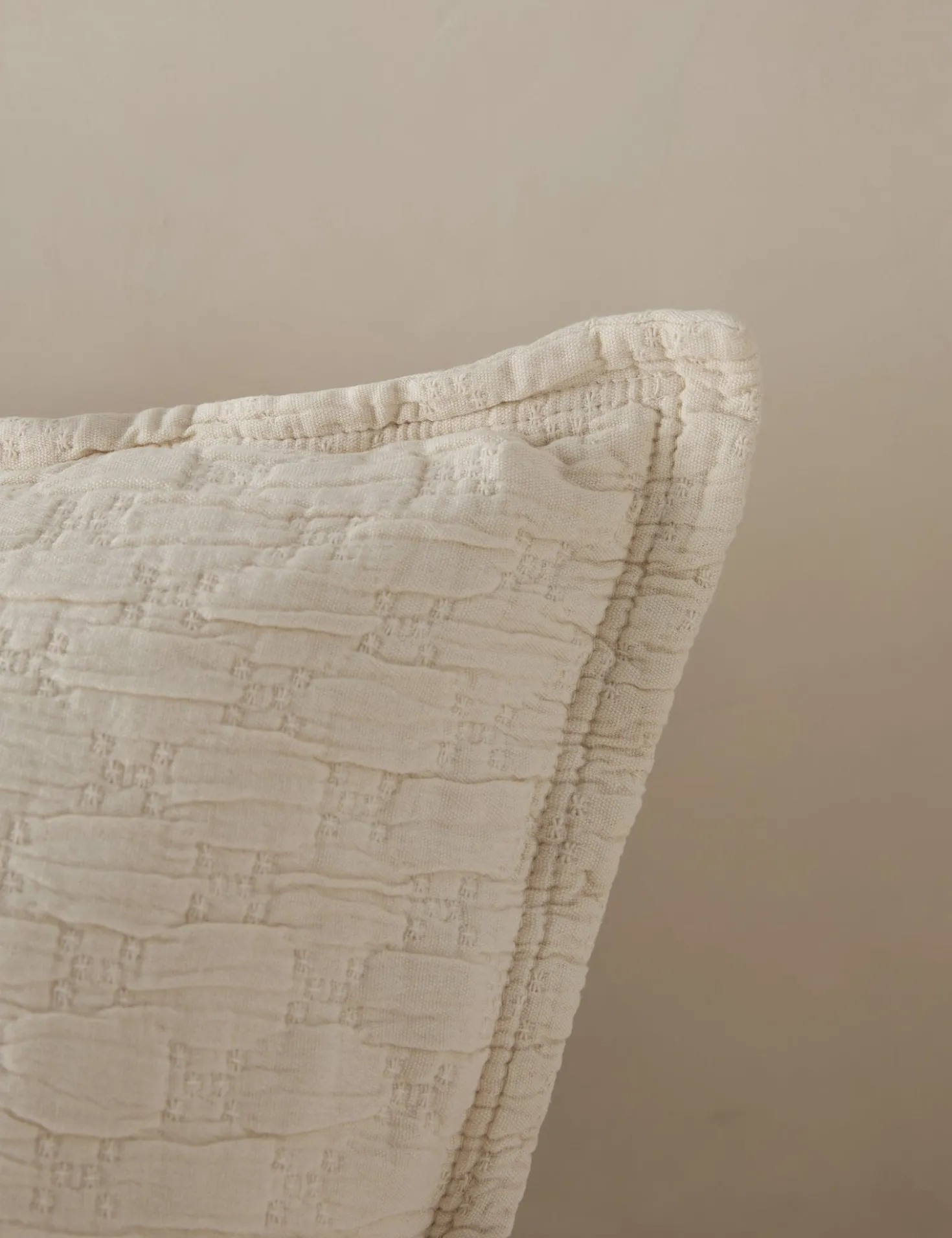 Ojai Cotton Matelassé Sham by Pom Pom at Home