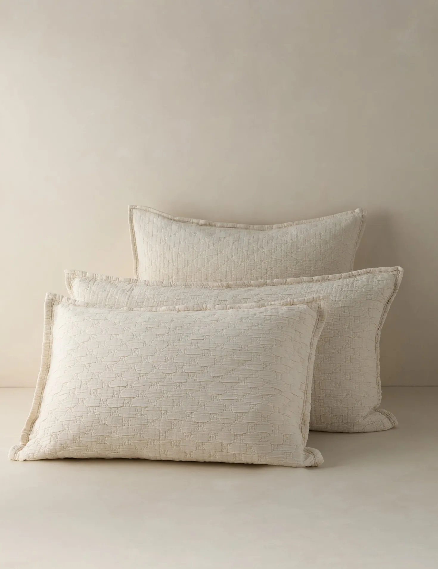 Ojai Cotton Matelassé Sham by Pom Pom at Home
