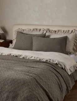 Ojai Cotton Matelassé Sham by Pom Pom at Home