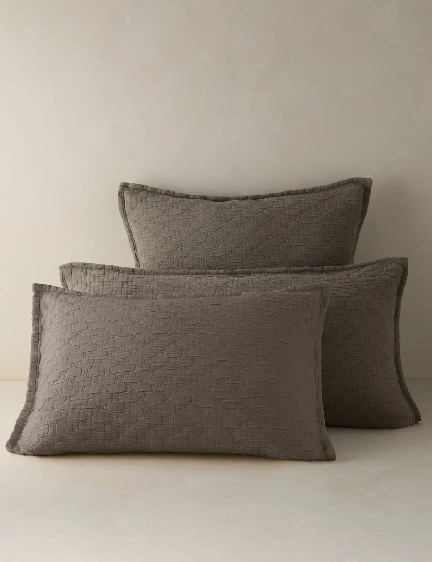 Ojai Cotton Matelassé Sham by Pom Pom at Home