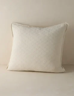 Ojai Cotton Matelasse Euro Sham by Pom Pom at Home