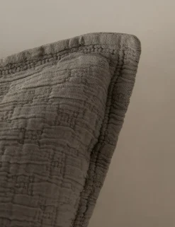 Ojai Cotton Matelasse Euro Sham by Pom Pom at Home