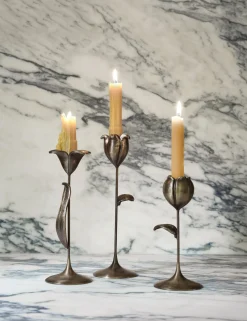 Olivia Floral Candlesticks (Set of 3) by Sarah Sherman Samuel