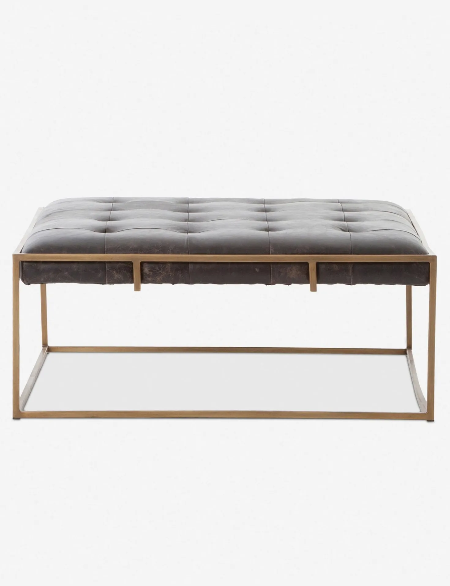 Olwina Square Leather Coffee Table