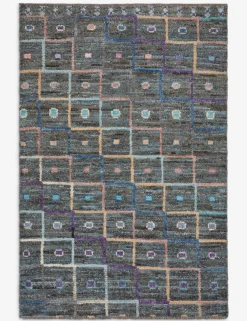 One-of-A-Kind Moroccan-Style Hand-Knotted Wool Rug No. 4, 4' x 6'