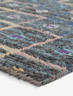 One-of-A-Kind Moroccan-Style Hand-Knotted Wool Rug No. 4, 4' x 6'