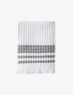 Organic Belgian Waffle Hand Towels (Set of 2) by Mungo