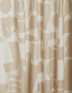 Organic Shapes Linen Curtain Panel by Sarah Sherman Samuel