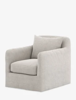 Orlena Outdoor Swivel Chair