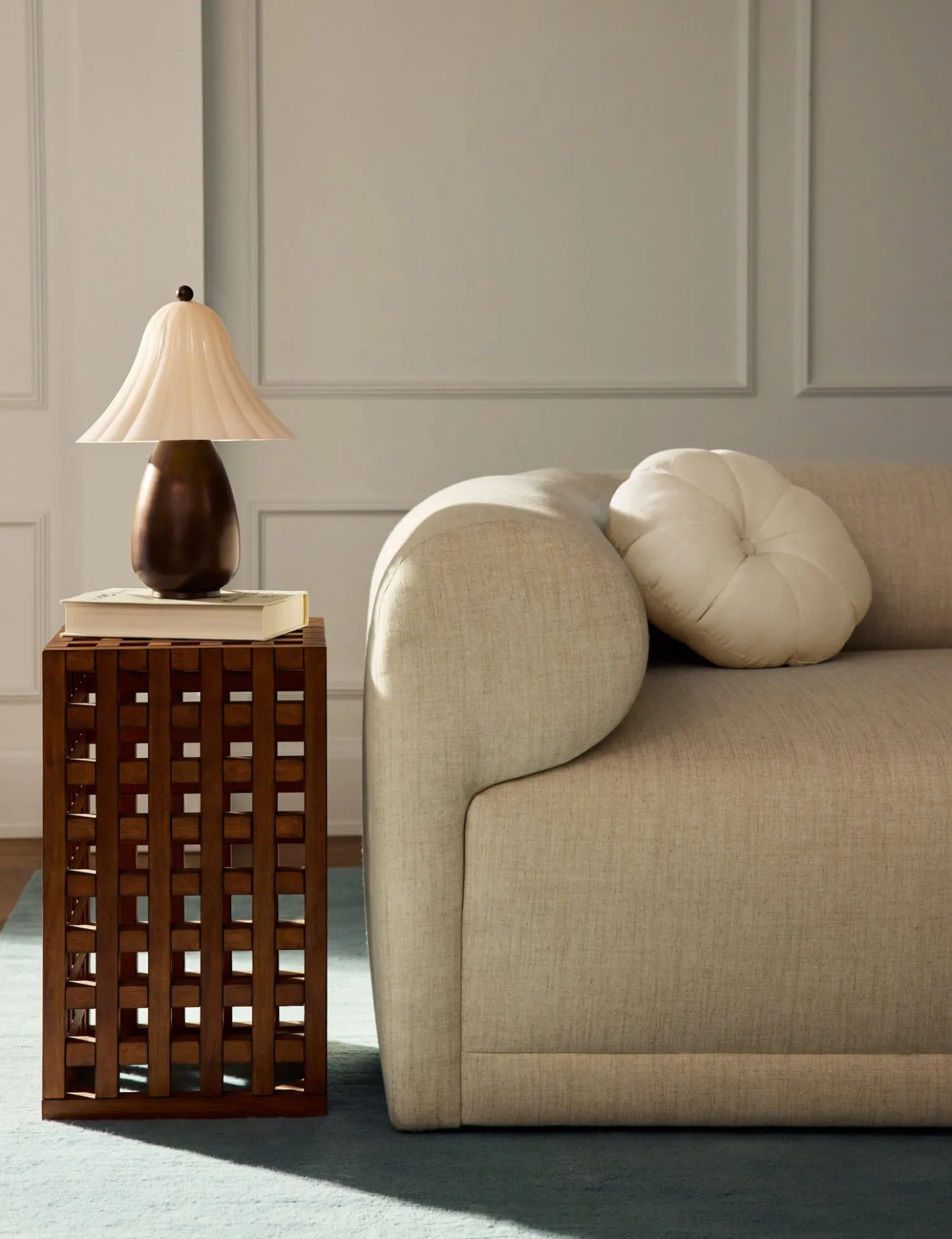 Padou Linen Cotton Round Pillow