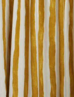Painterly Stripe Linen Curtain Panel by Sarah Sherman Samuel