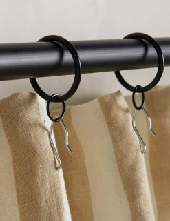 Painterly Stripe Linen Curtain Panel by Sarah Sherman Samuel