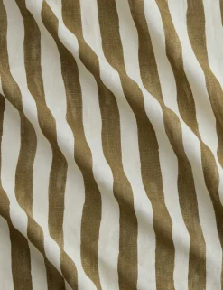 Painterly Stripe Linen Fabric by Sarah Sherman Samuel