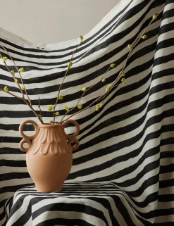 Painterly Stripe Linen Fabric by Sarah Sherman Samuel