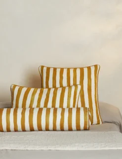 Painterly Stripe Linen Fabric by Sarah Sherman Samuel