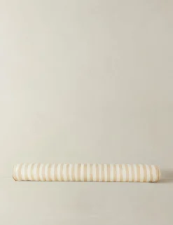 Painterly Stripe Linen Long Bolster Pillow by Sarah Sherman Samuel