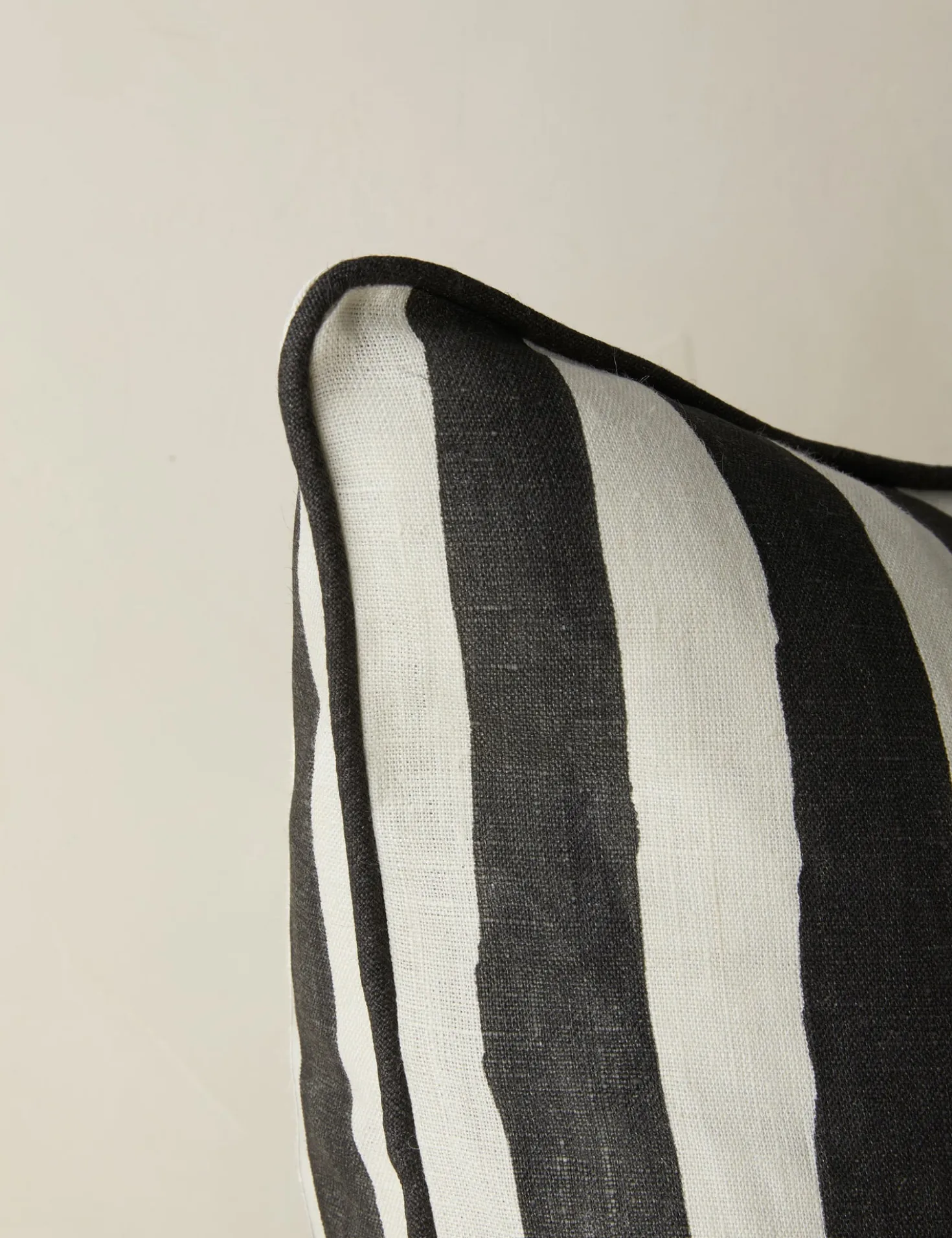 Painterly Stripe Linen Pillow by Sarah Sherman Samuel