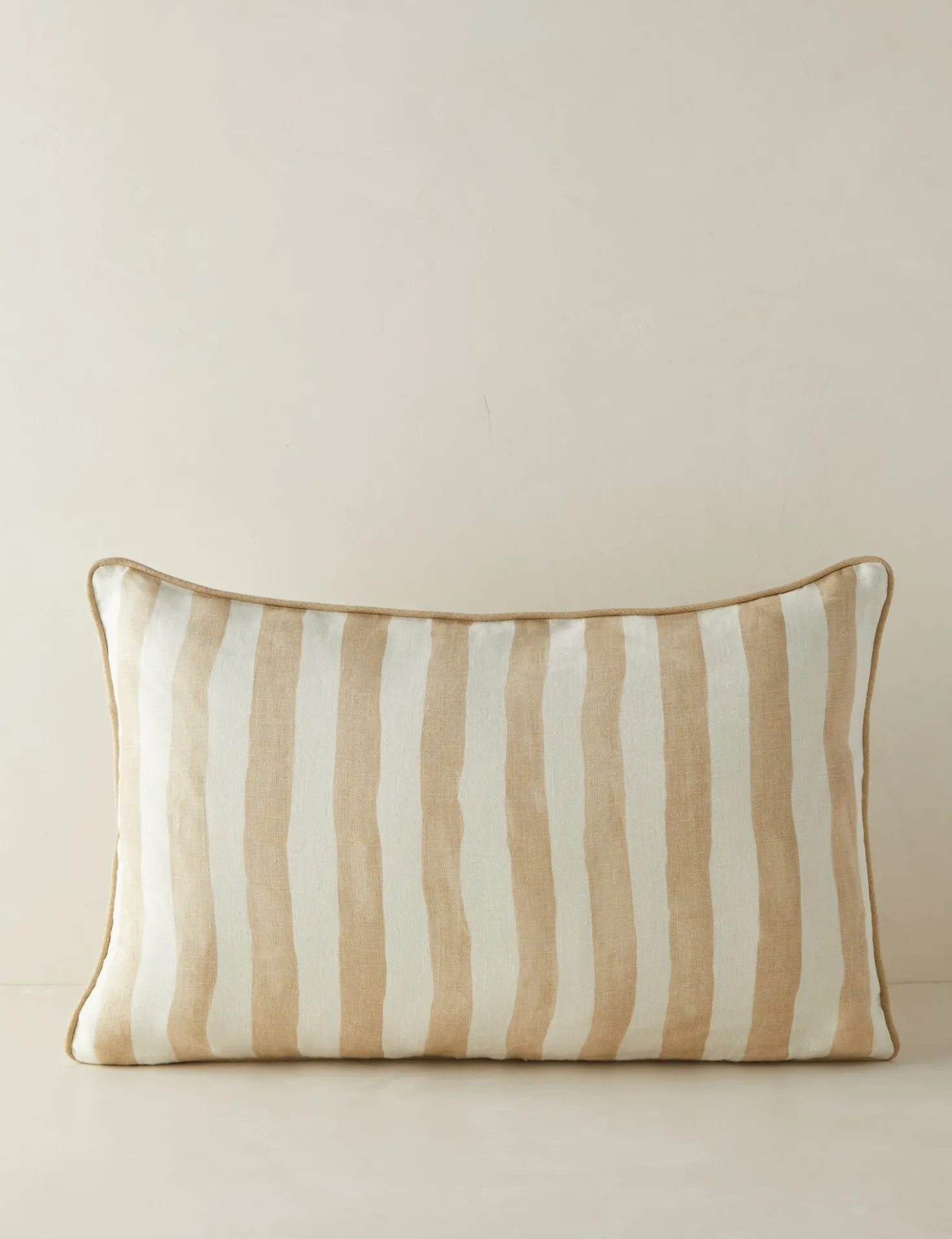 Painterly Stripe Linen Pillow by Sarah Sherman Samuel