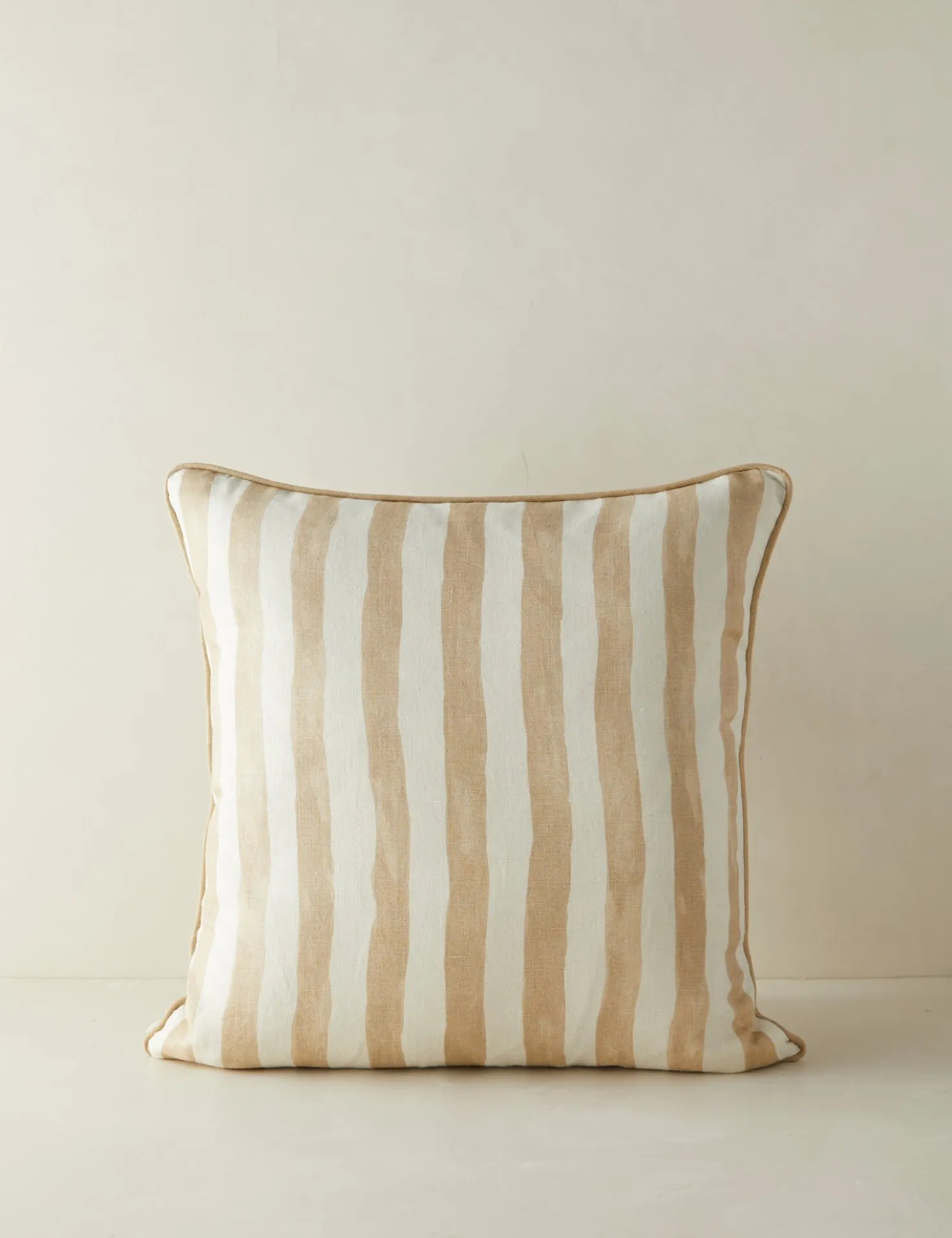 Painterly Stripe Linen Pillow by Sarah Sherman Samuel