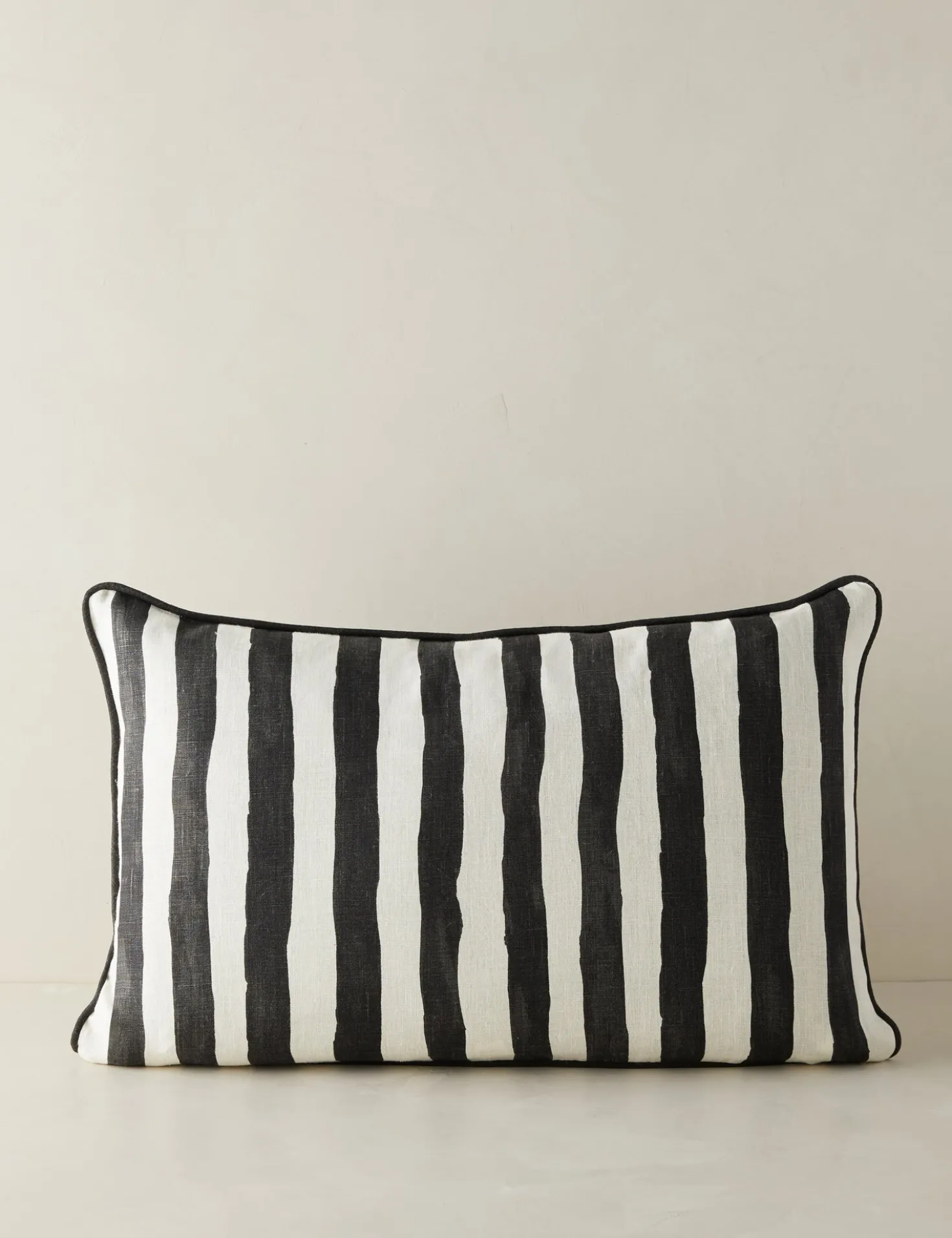 Painterly Stripe Linen Pillow by Sarah Sherman Samuel
