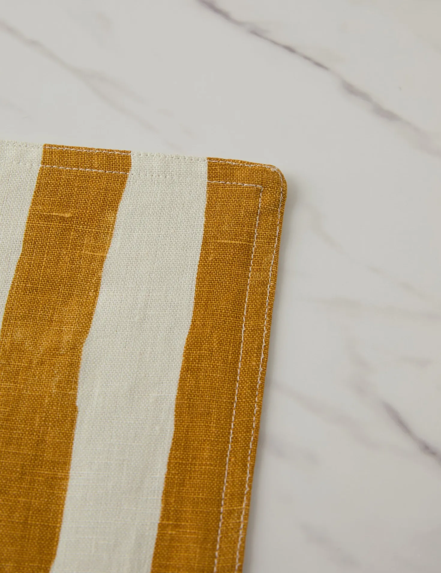 Painterly Stripe Linen Placemats (Set of 4) by Sarah Sherman Samuel