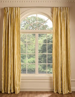 Painterly Stripe Pleated Curtain Panel by Sarah Sherman Samuel