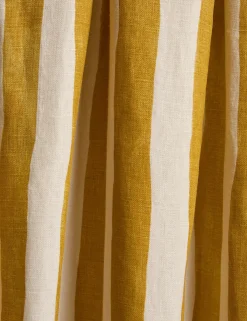 Painterly Stripe Pleated Curtain Panel by Sarah Sherman Samuel