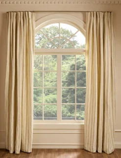 Painterly Stripe Pleated Curtain Panel by Sarah Sherman Samuel