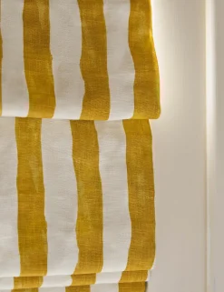 Painterly Stripe Roman Shade by Sarah Sherman Samuel