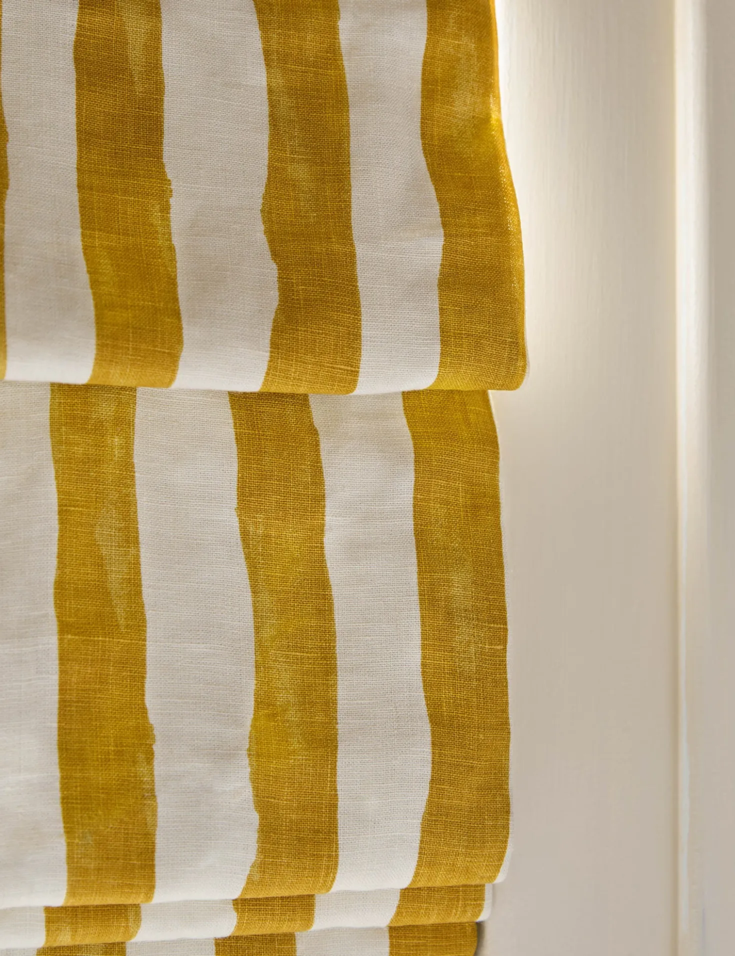Painterly Stripe Roman Shade by Sarah Sherman Samuel