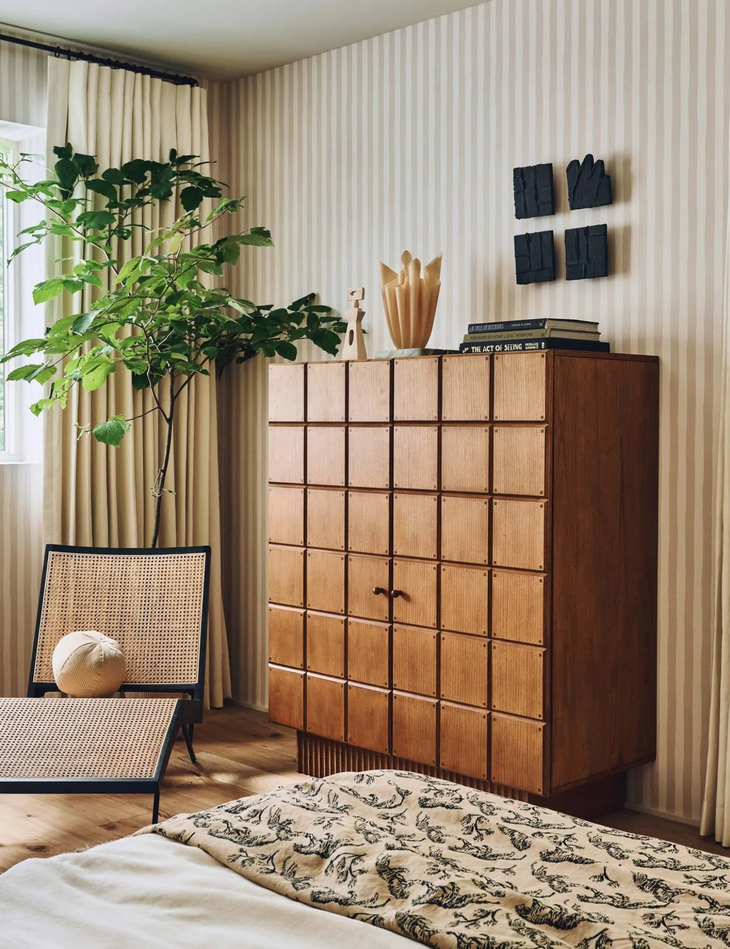 Painterly Stripe Wallpaper by Sarah Sherman Samuel