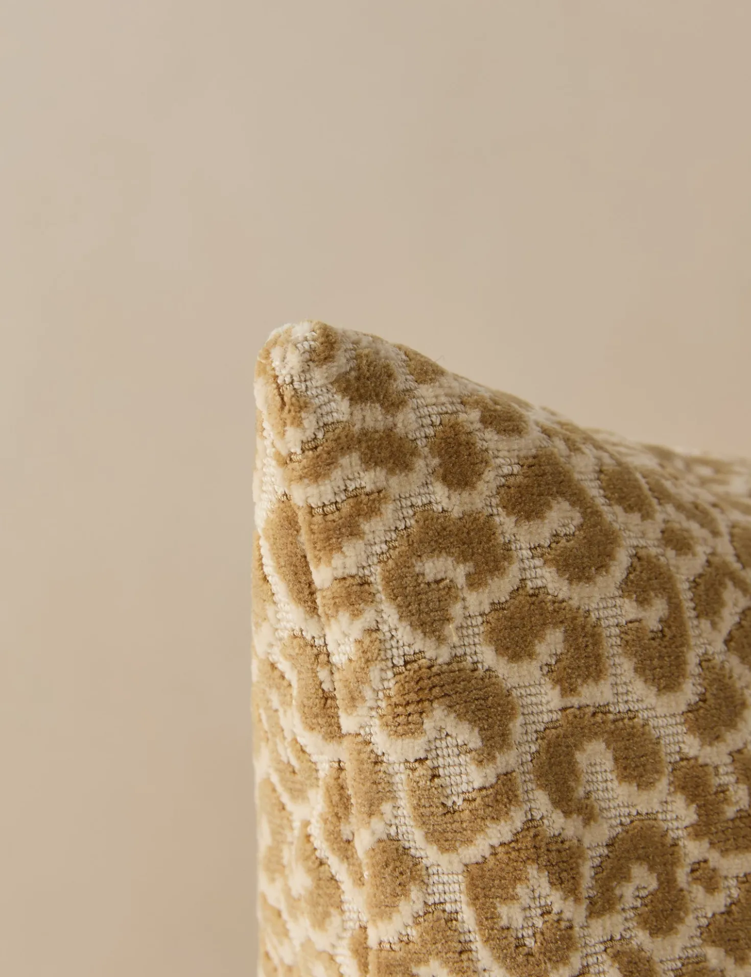 Panthera Velvet Lumbar Pillow by Scalamandre