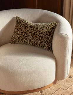 Panthera Velvet Lumbar Pillow by Scalamandre