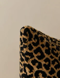 Panthera Velvet Lumbar Pillow by Scalamandre