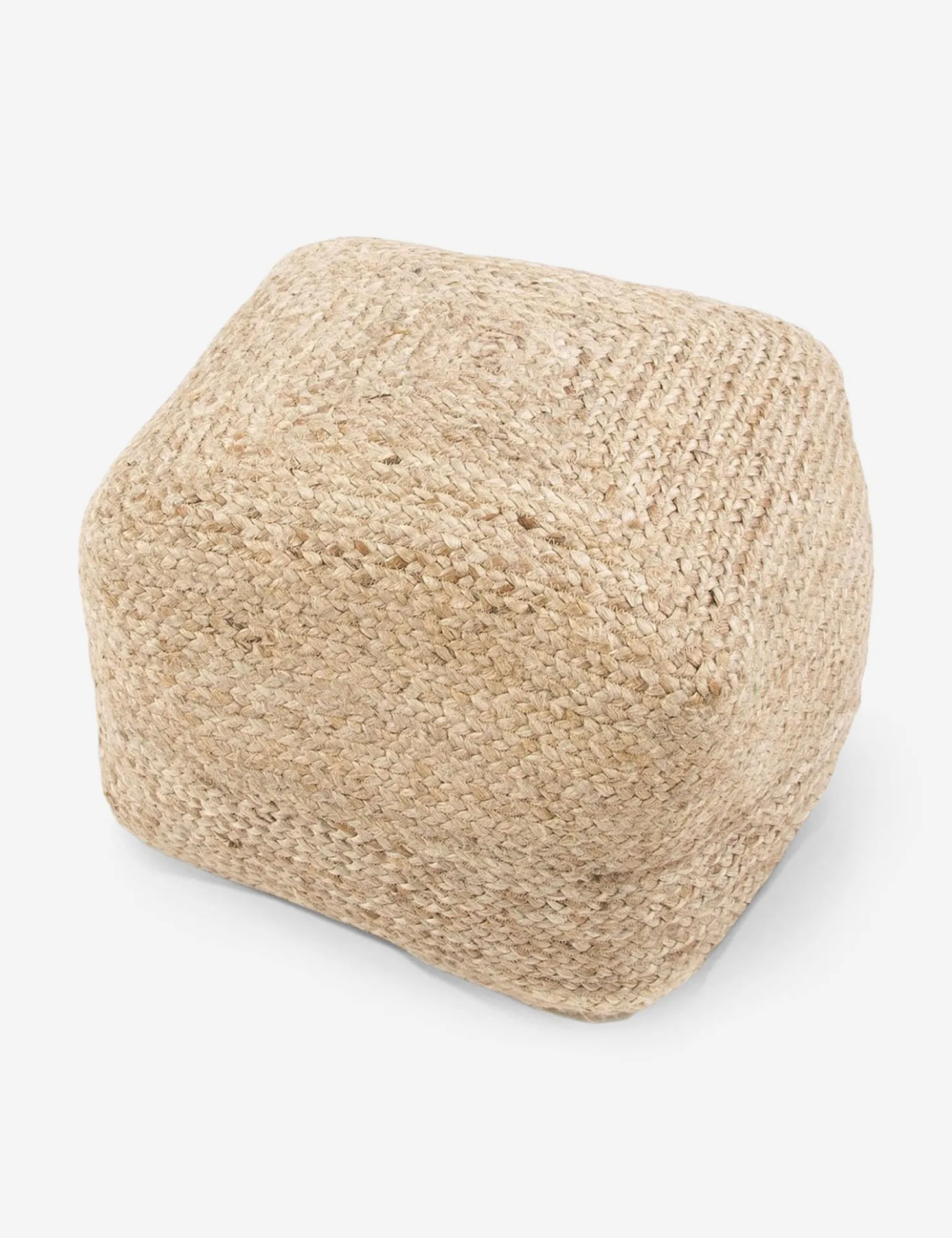 Patan Square Pouf, Natural