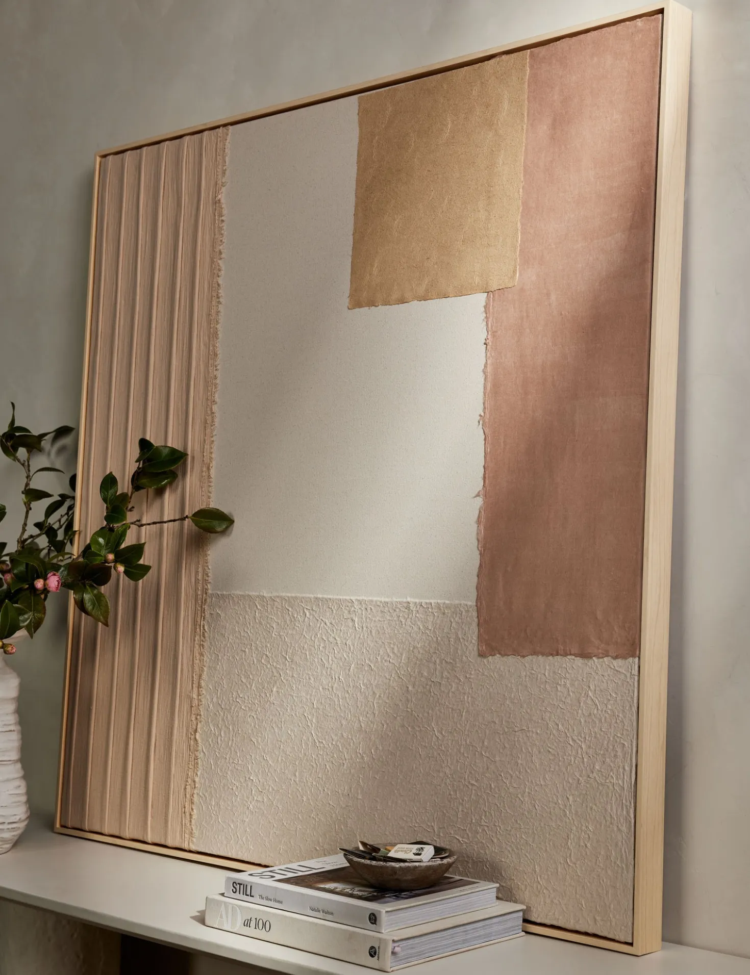 Patchwork Blush Wall Art by Visual Contrast