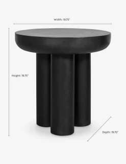 Peagan Indoor / Outdoor Round Side Table