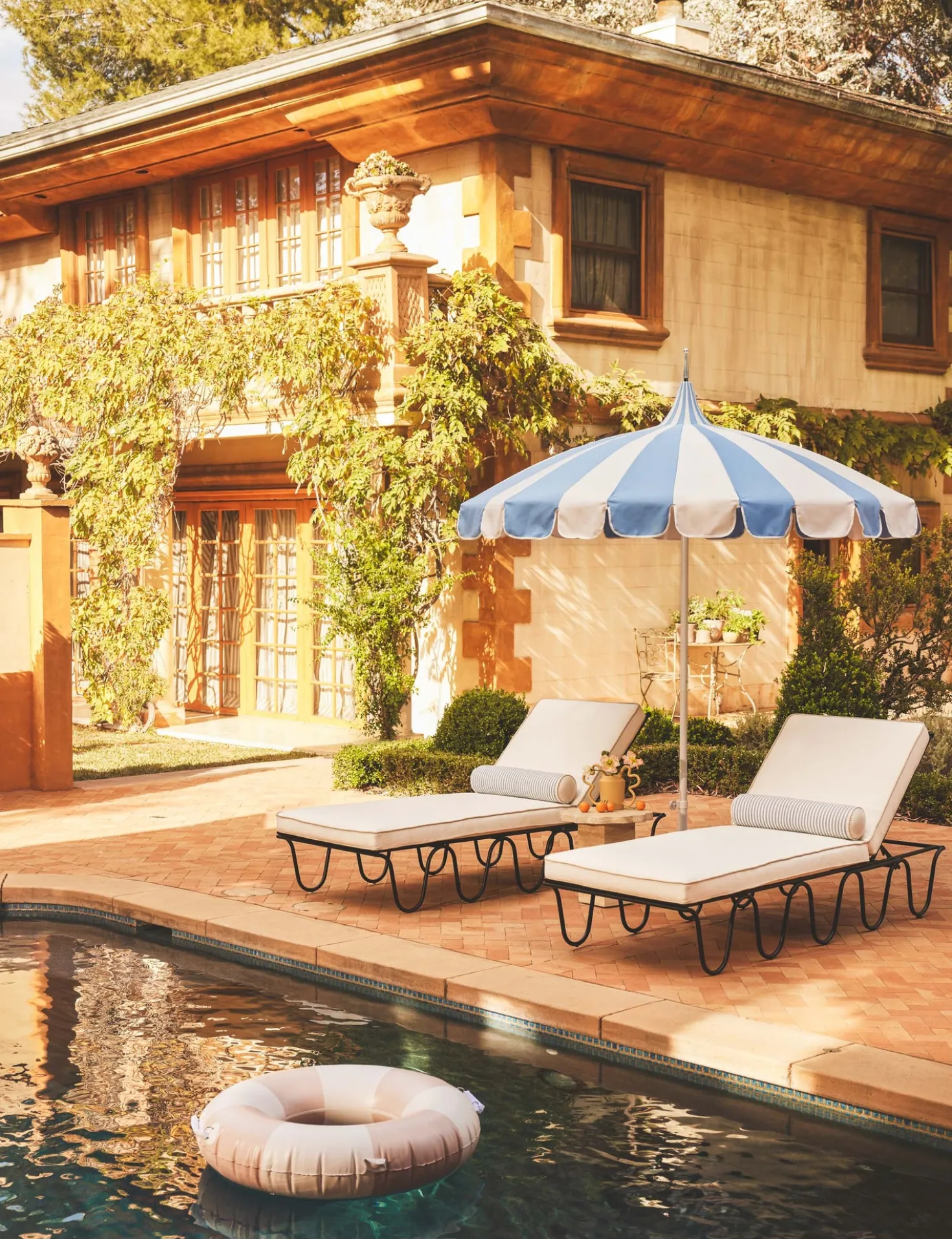 Peggy Outdoor Chaise by Sarah Sherman Samuel