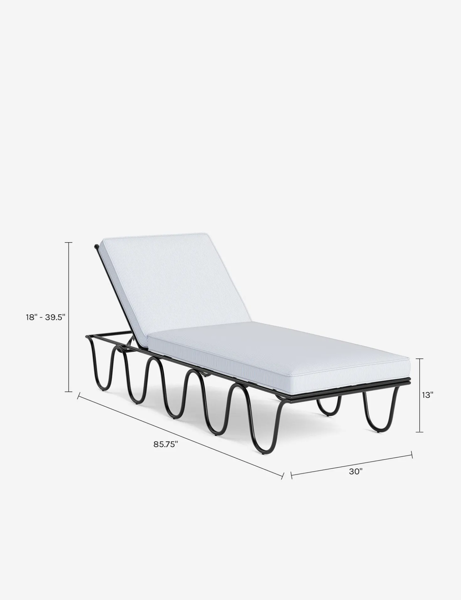 Peggy Outdoor Chaise by Sarah Sherman Samuel
